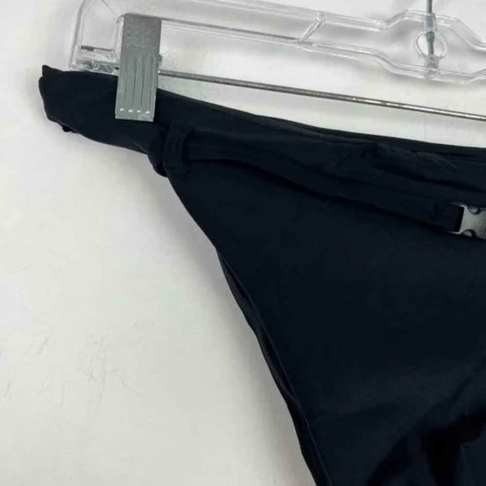 NWT Andie Swim The Riviera Bikini Bottom Flat Belt Black Size XS NEW - Picture 3 of 9